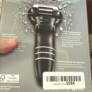 Panasonic Silver and Black Shaver with Sensor Technology